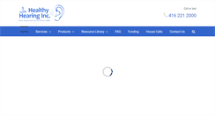 Desktop Screenshot of healthyhearinginc.com
